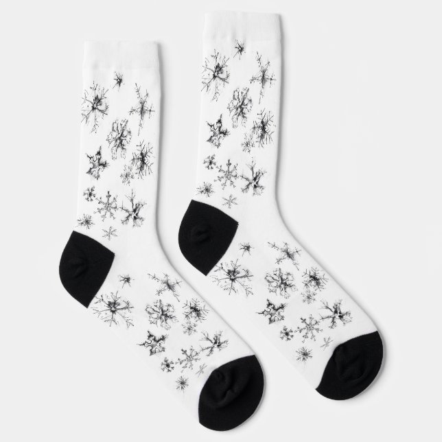 Chaussette Flèches de neige en chute délicate (Droite)