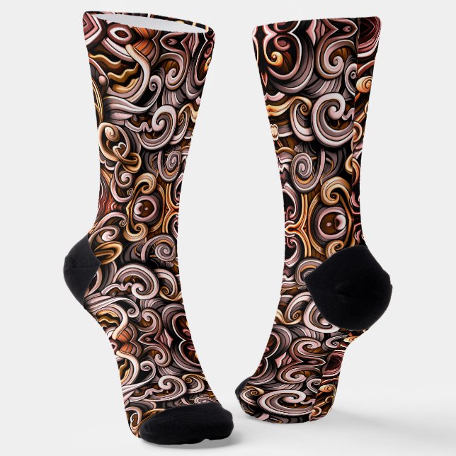 Chaussette Flèches énergétiques rustiques (Angulaire)