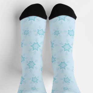 Chaussette Fléchettes de neige, Bleu glacé, Fléchettes de nei
