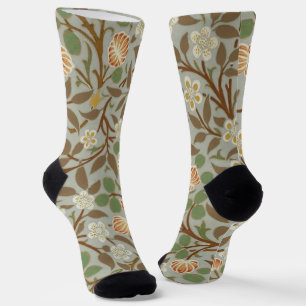 Chaussette Fleur botanique de trèfle William Morris