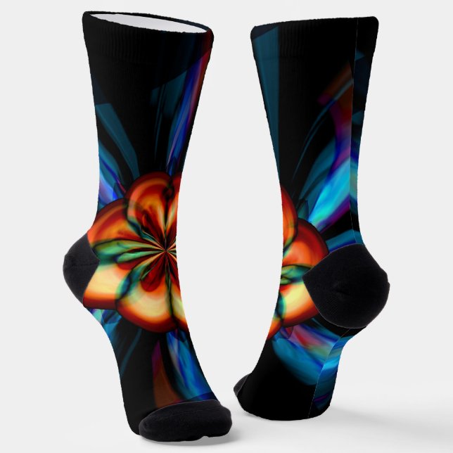 Chaussette Fleur de l'arc-en-ciel (Angulaire)