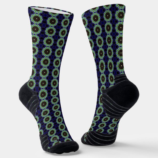 Chaussette Fleur de paon splendeur (Angulaire)