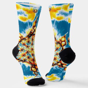 Chaussette Fleur de Vie - Manières Colorées 5