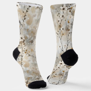 Chaussette Fleur d'eau naturel