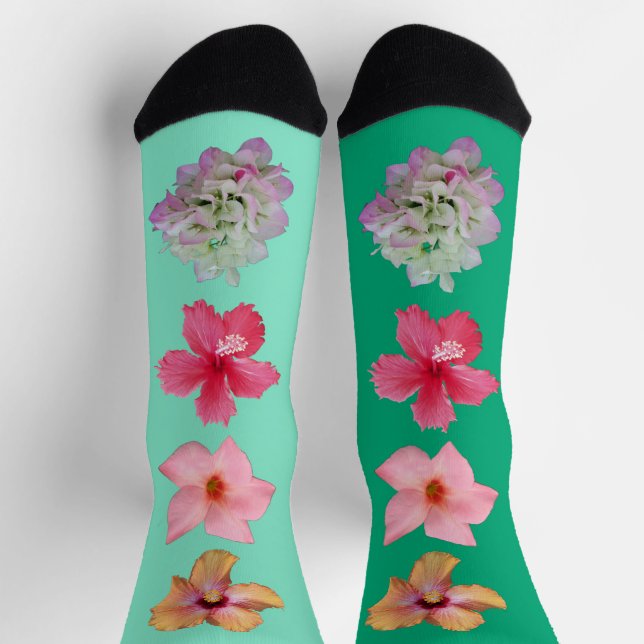Chaussette Fleur Power 1 Chaussettes (Haut)