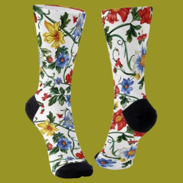 Chaussette Fleurir avec audace | Chaussettes de l'équipage à  (Créateur téléchargé)