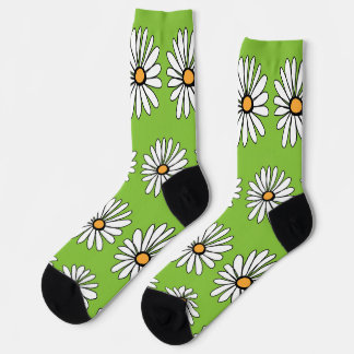 CHAUSSETTE FLEURS BLANCHES