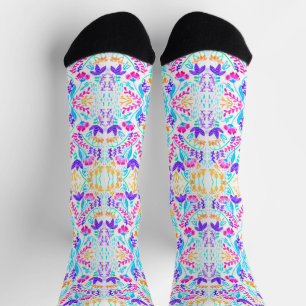 Chaussette Fleurs d'aquarelle jolies et colorées