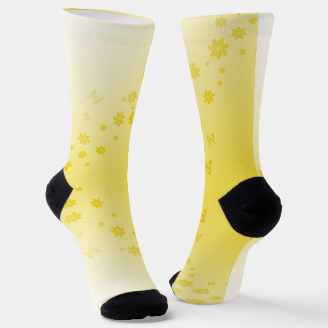 Chaussette Fleurs de soleil (Angulaire)