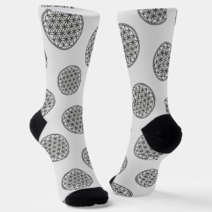 Chaussette FLEURS DE VIE - Symbole de géométrie sacrée plan 1