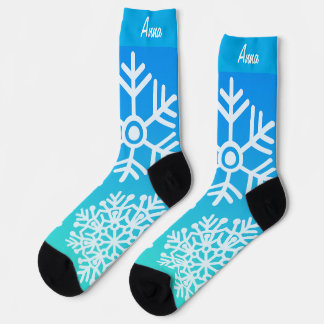 Chaussette flocons de neige