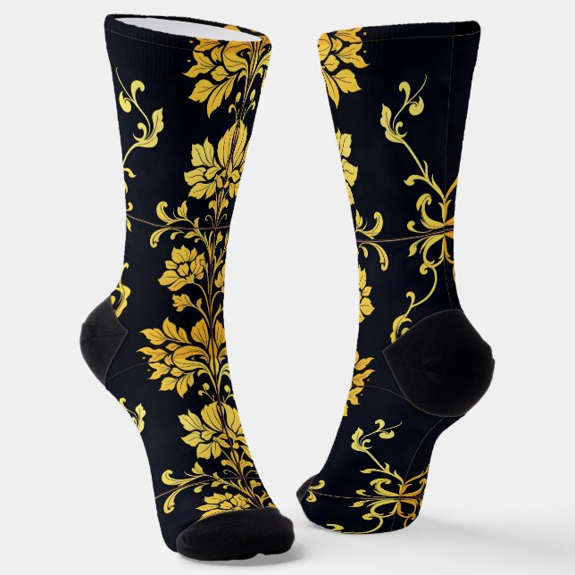 Chaussette Floral Elegant Luxury Collection tendance (Angulaire)