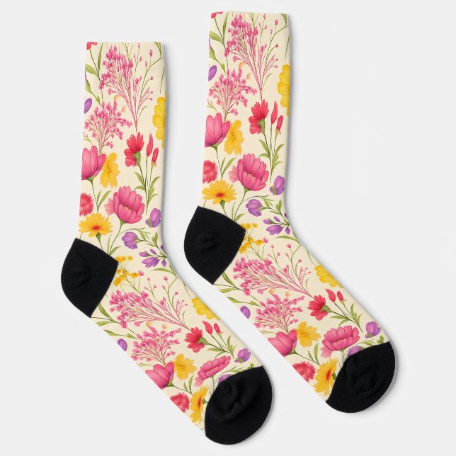 Chaussette Floral Garden Crew Socks (Droite)