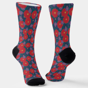 Chaussette Flore de automne scintillante