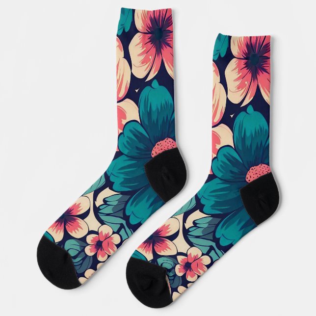 Chaussette Flower tropical (Gauche)