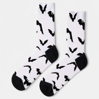 Chaussette Flying Bats on White