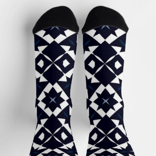 Chaussette Fond à motifs géométriques