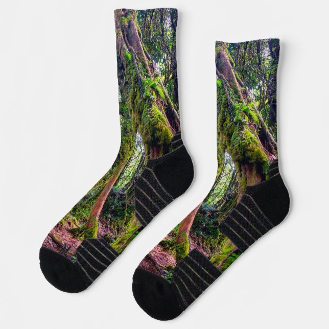Chaussette Forêt moussue (Gauche)