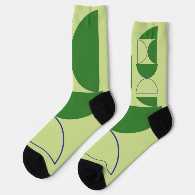 Chaussette formes abstraites art (Gauche)
