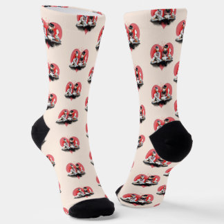 Chaussette Foxy Couple Valentine's Day