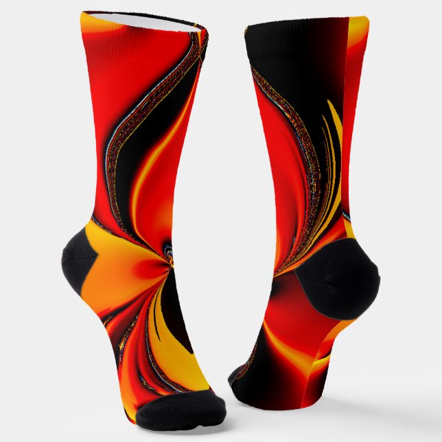 Chaussette Fractale Orange Fury  (Angulaire)