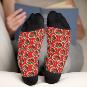 Chaussette Fraise