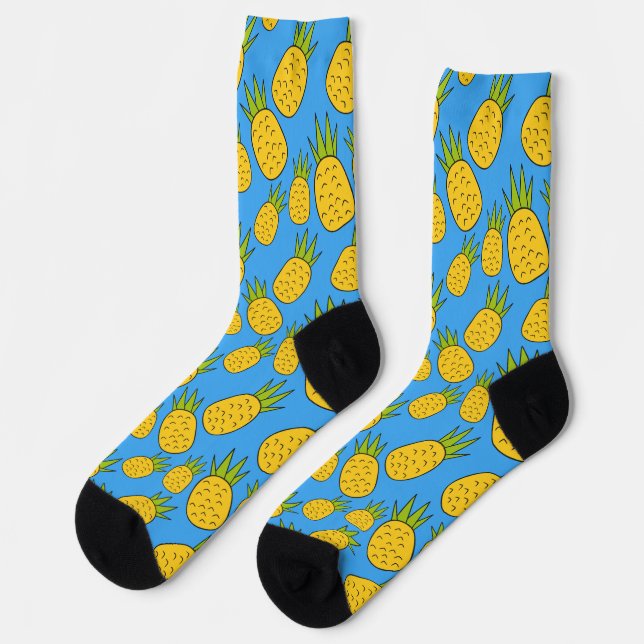Chaussette Fruit motif transparent | motif de surface de frui (Gauche)