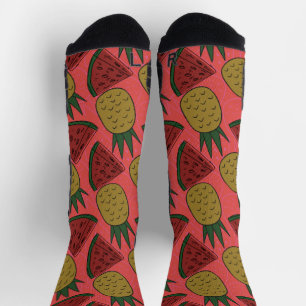 Chaussette Fruit motif transparent motif de surface de frui