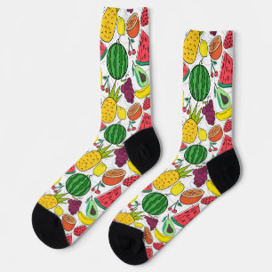 Chaussette Fruit motif transparent motif de surface de frui