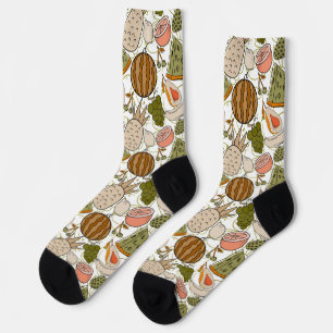 Chaussette Fruit motif transparent motif de surface de frui
