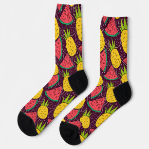 Chaussette Fruit motif transparent motif de surface de frui