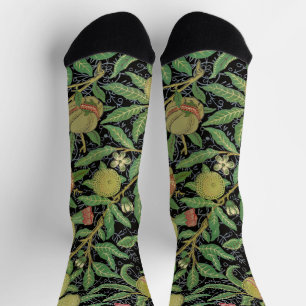 Chaussette Fruits de grenade foncée de William Morris