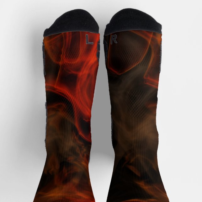 Chaussette Fumée et flammes (Haut)