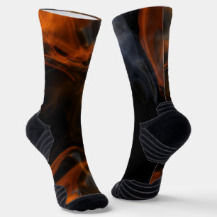 Chaussette Fumée et flammes