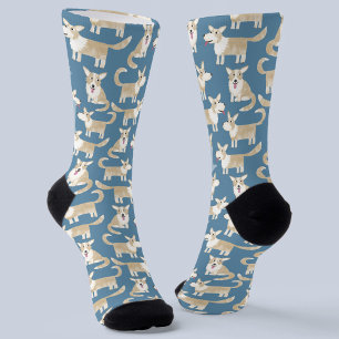 Chaussette Fun Corgi Chien Motif Vert