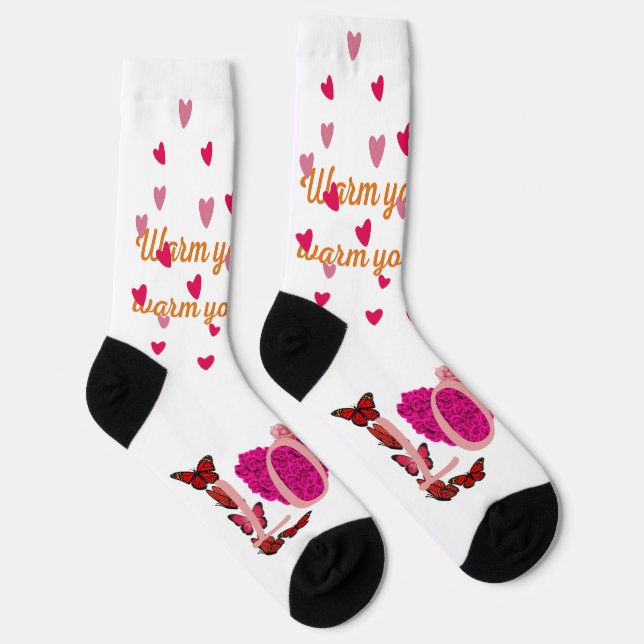 Chaussette Funny Chaussettes romantiques - "You Know I'm Your (Droite)