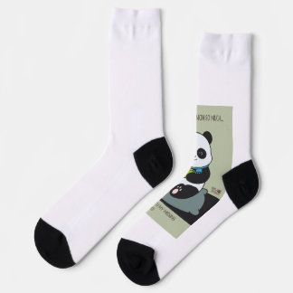 Chaussette Funny Custom Sarcastic Panda Opinion Coworker Gift