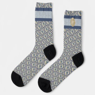 Chaussette G Bureau de création papillon bleu