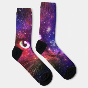 Chaussette Galaxie de chat Color Burst