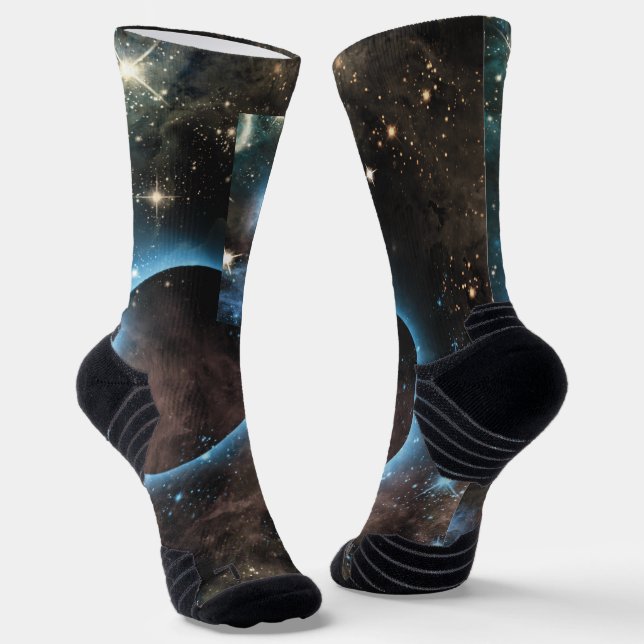 Chaussette Galaxy Nebula Planet Hubble Télescope Photographie (Angulaire)