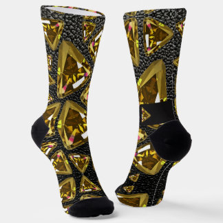 Chaussette gems  motifs jaune