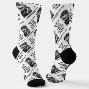 Chaussette George B. Shaw Ne Vit Pas Pour Jamais Ne Réussit P