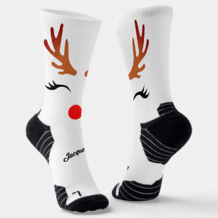 Chaussette Glam Rednose Reindeer & Antlers