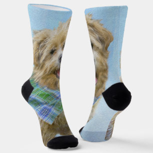 Chaussette Glen of Imaal Terrier Peinture - Art original Chie