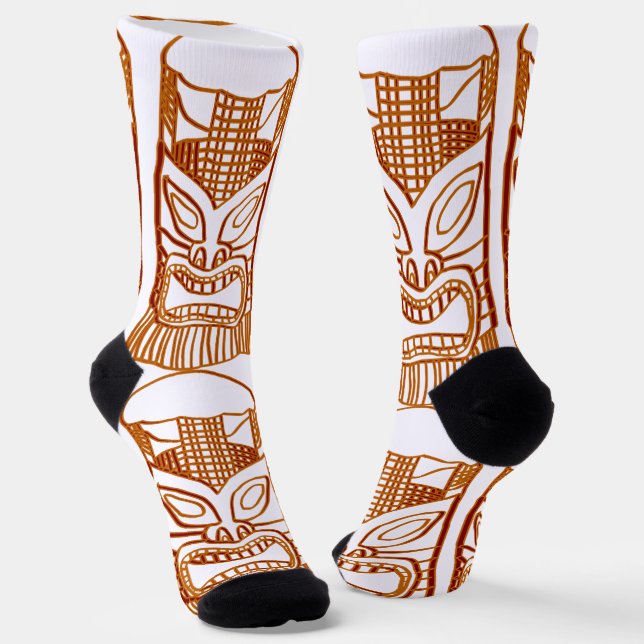 Chaussette Gold  Tiki Sculpture Thunder_Cove (Angulaire)