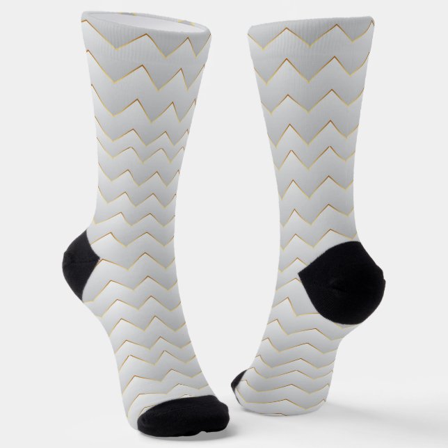 Chaussette Gold Zig Zag Chevron (Angulaire)