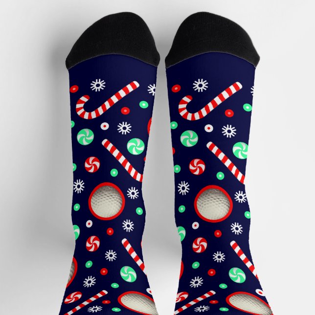 Chaussette Golf Christmas Holiday Gifts Socks (Haut)