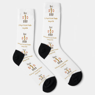Chaussette Golf Lover Meilleur papa jamais Cool Fête des père