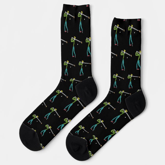 Chaussette Golf Stickman (Gauche)