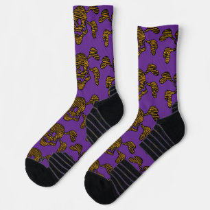 Chaussette Goth Rockabilly des années 90 Crâne et Os de Punk 